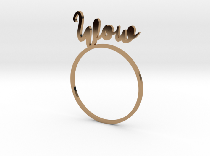 WOW [LetteRing® Serie] 3d printed