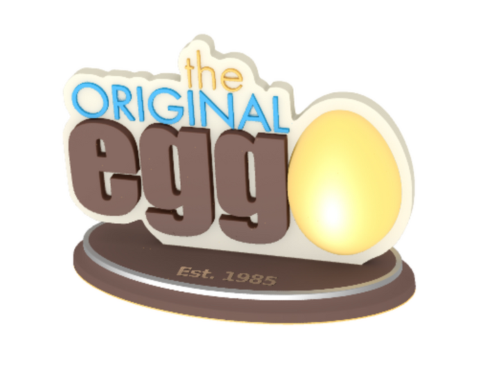 The Original Egg Logo 3d printed The Original Egg