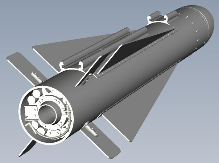 1/18 scale Hughes AGM-65 Maverick missiles x 3 3d printed 