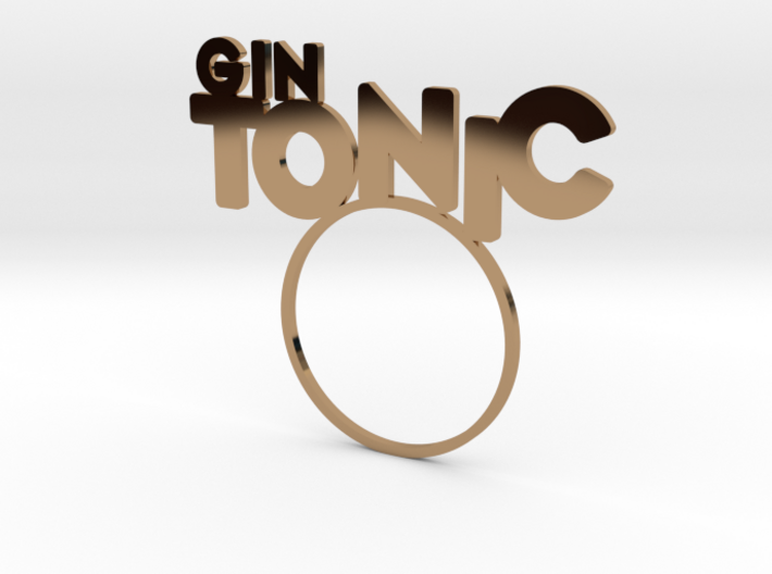 GinTonic [Cocktail LetteRing© Serie] 3d printed