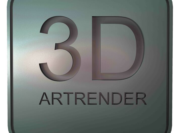 3dartrender keychain 3d printed 3d artrender logo