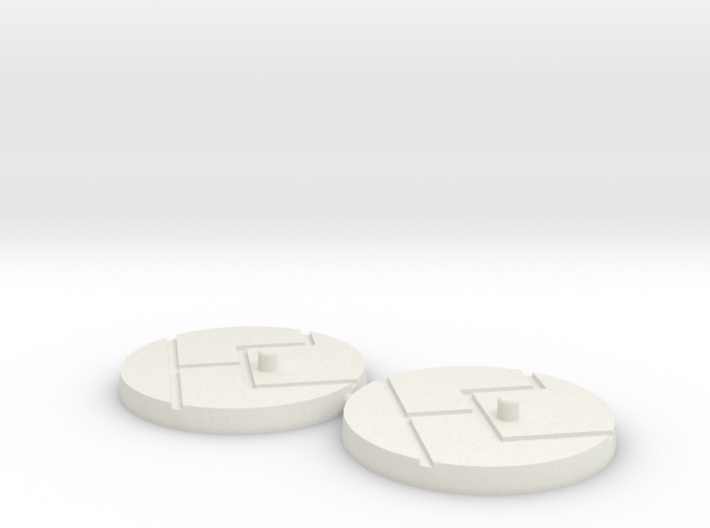 1&quot; Titan Scale Bases (2) 3d printed