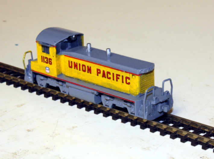 EMD SW1500 Locomotive - Zscale 3d printed Painting and photo thanks to @kevsmithai