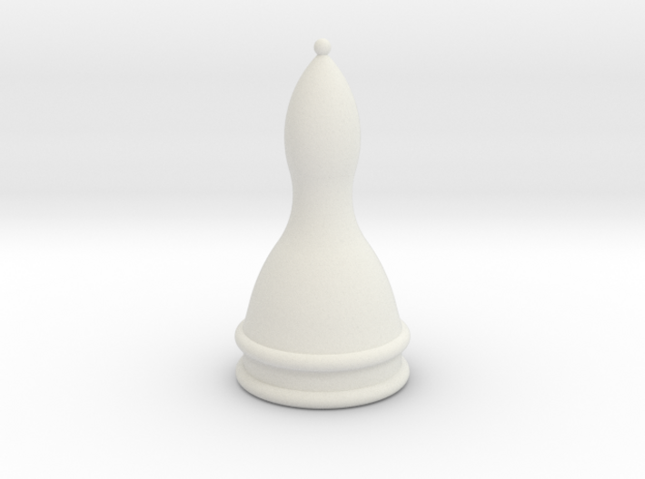 Courier chess Bishop 3d printed
