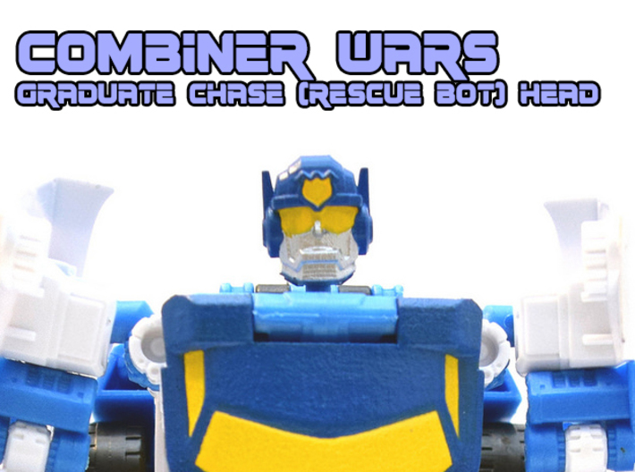 Chase Combiner Wars Head (4mm ball socket) 3d printed