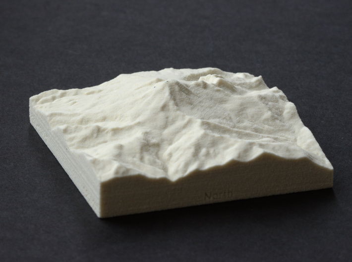 3'' Mt. Baker, Washington, USA, Sandstone 3d printed 