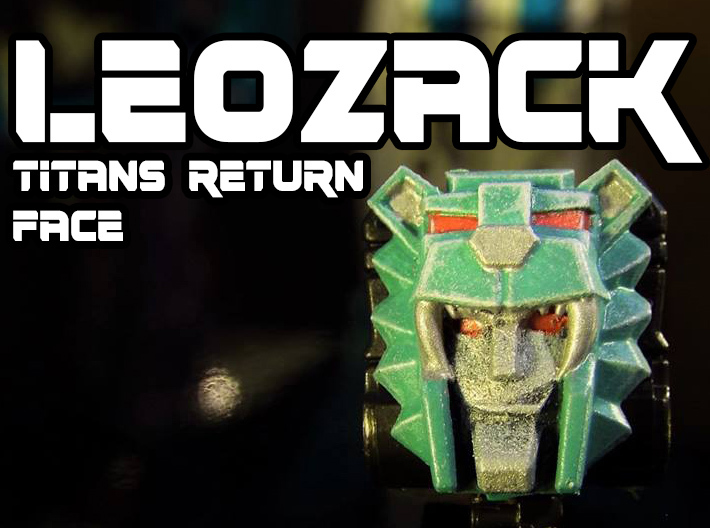Leozack Faceplate (Titans Return) 3d printed Hand painted frosted ultra detail