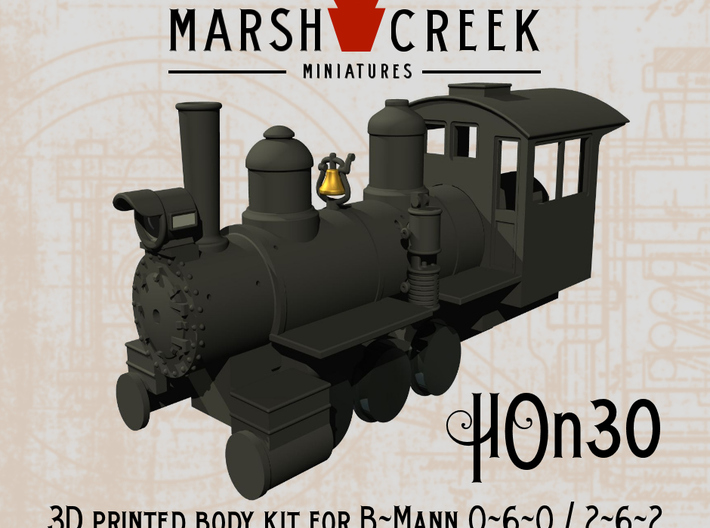 HOn30 0-6-0/ 2-6-2 Conversion Kit 3d printed