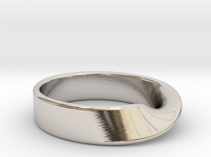 Moebius Strip ring 3d printed