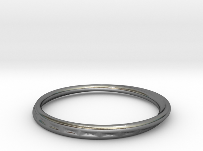 Ring Mobius facet 3d printed 