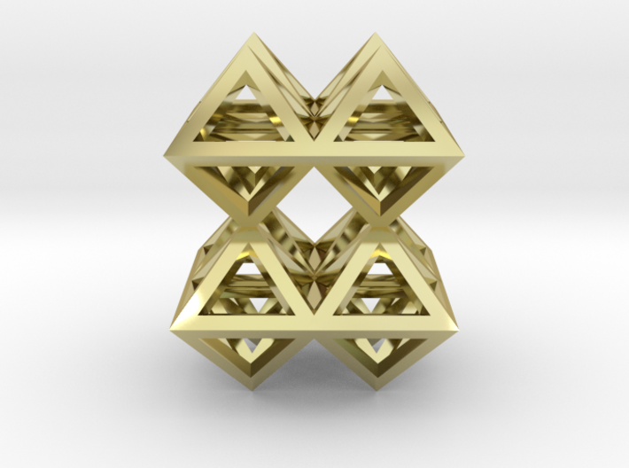 88 Pendant. Perfect Pyramid Structure. 3d printed