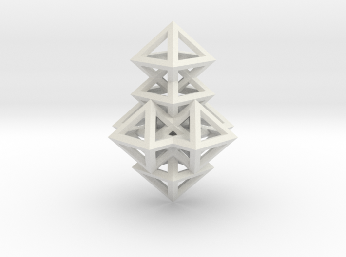 R14 Pendant. Perfect Pyramid Structure. 3d printed