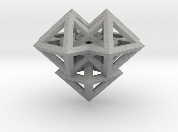 V8 Pendant. Perfect Pyramid Structure. 3d printed