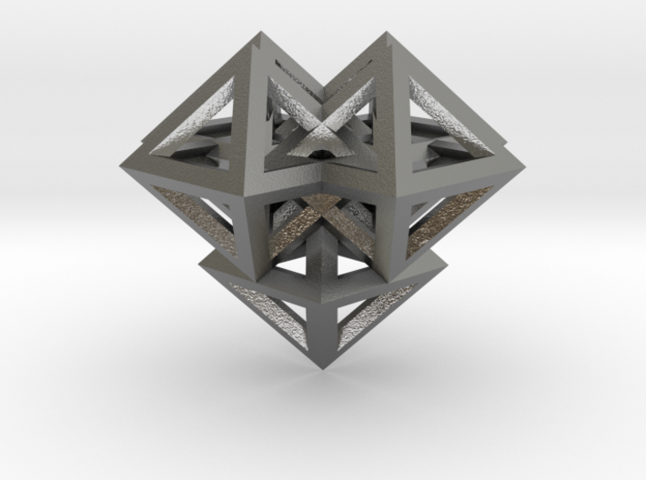 V8 Pendant. Perfect Pyramid Structure. 3d printed