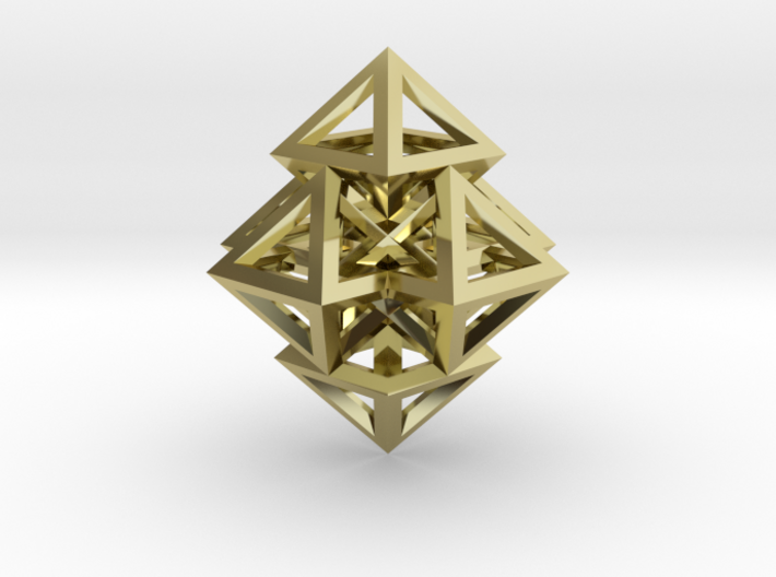 R12 Pendant. Perfect Pyramid Structure. 3d printed