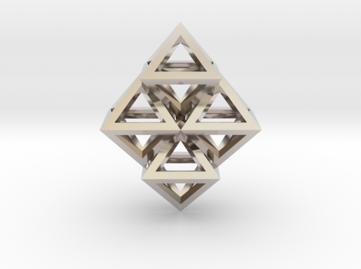 R8 Pendant. Perfect Pyramid Structure. 3d printed