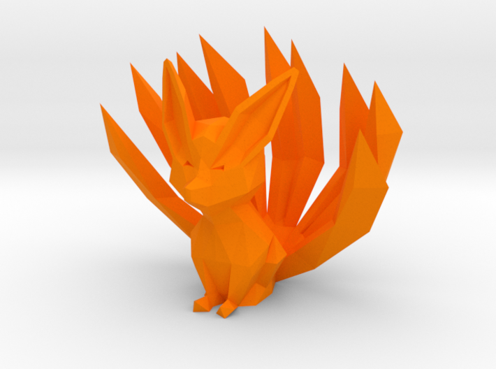 Low-poly Nine-Tailed Fox 3d printed