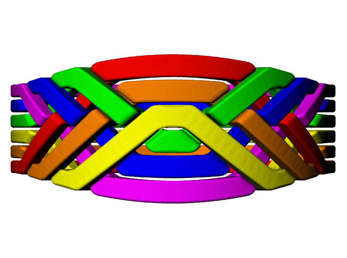 Rainbow Ring 3d printed 