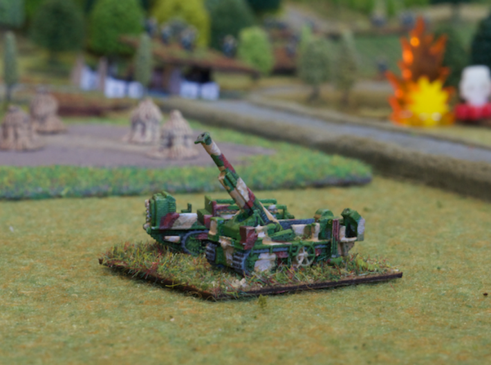French 194mm GPF on St. Chamond 1/285 6mm 3d printed Model painted by Robert