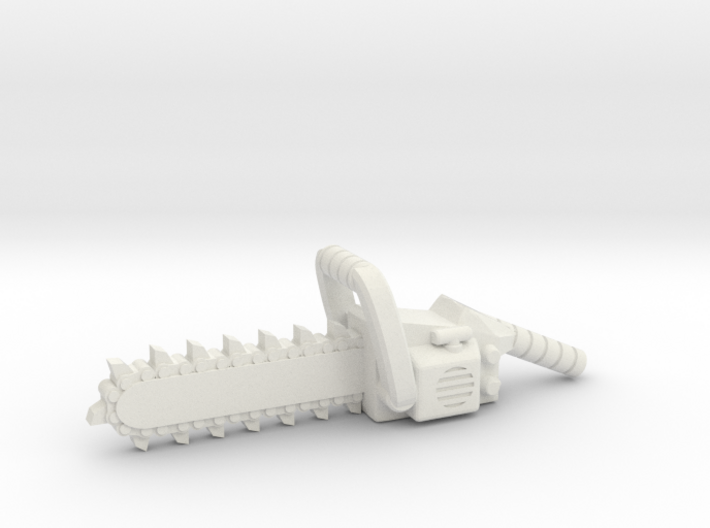 Chainsaw, 1:18 Scale, 3mm grips 3d printed