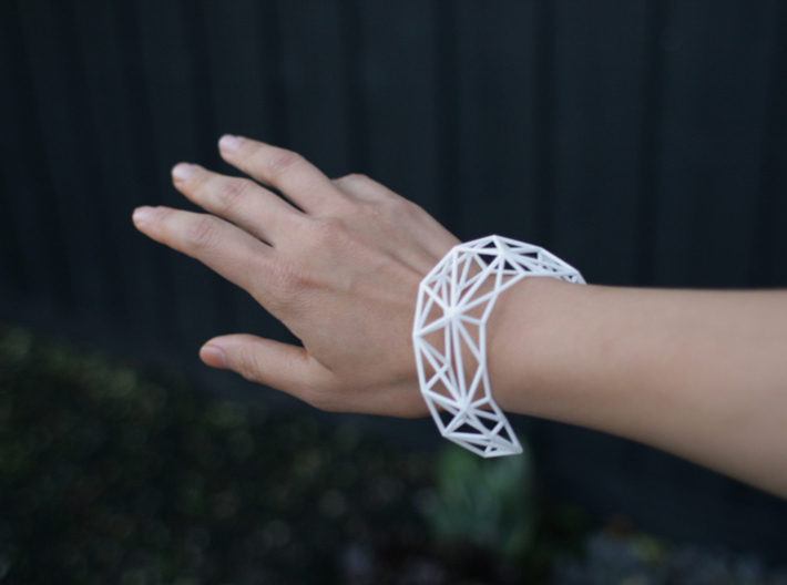 Thin Lena Bracelet - Medium (Strong and Flexible) 3d printed 