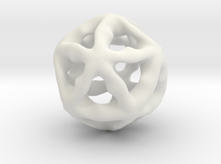 Math Art - Alien Ball Pendant 3d printed
