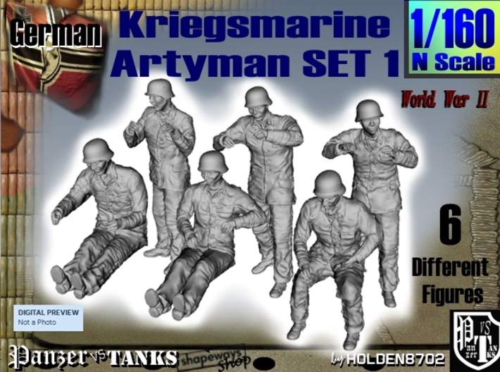 1-160 Kriegsmarine Artyman Set1 3d printed