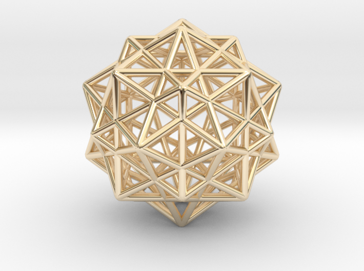 Icosahedron with Star Faced Dodecahedron 3d printed