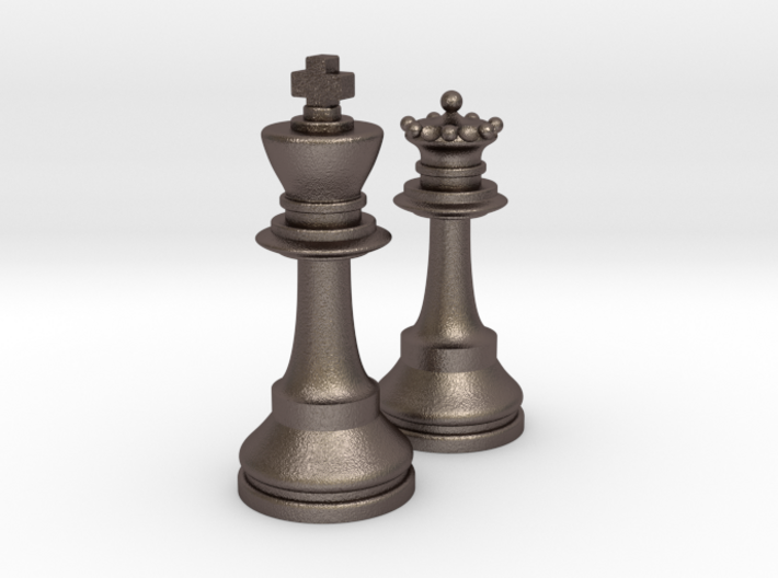 King and Queen 3d printed