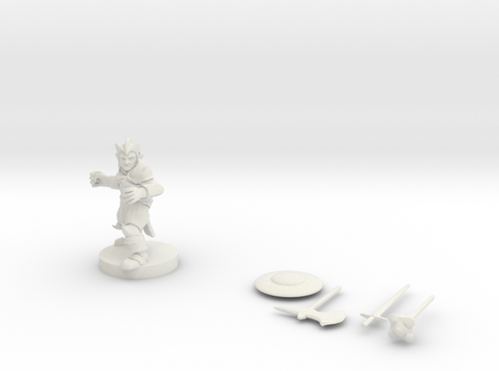 Gnome /Fighter/Cleric/Paladin 3d printed 