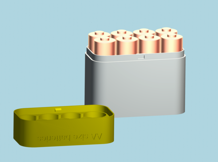Battery Case SIZE AA  3d printed 