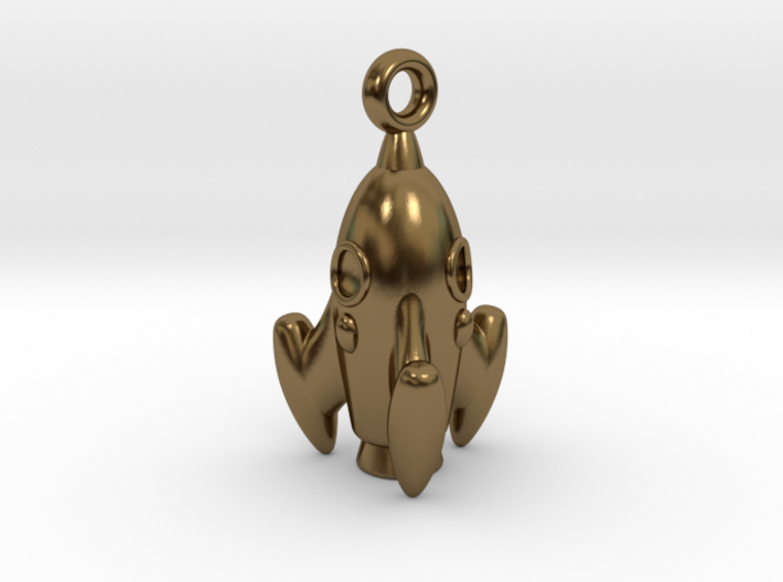 60s inspired- Rocket Charm 3d printed