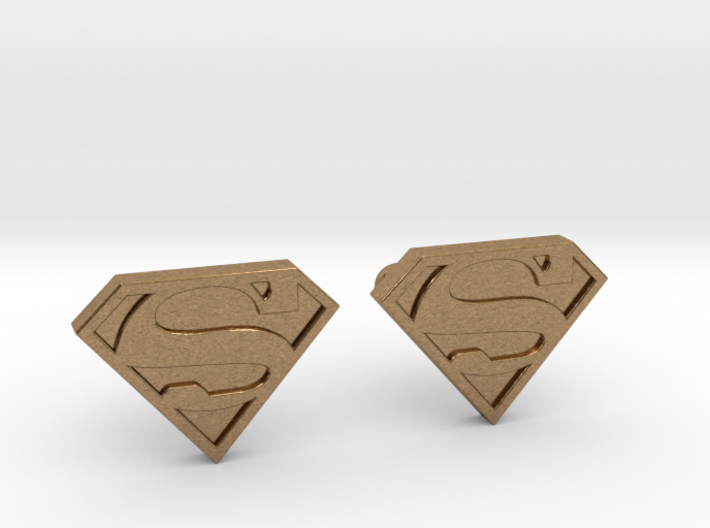 Superman Cufflinks 3d printed