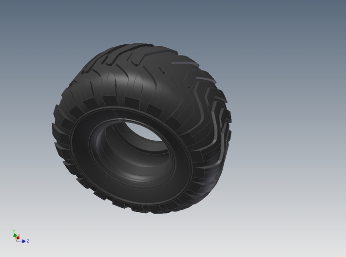 Industrial Style Floater Tire 3d printed 
