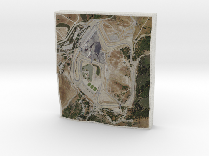 Laguna Seca, California, USA, 1:20000 3d printed 