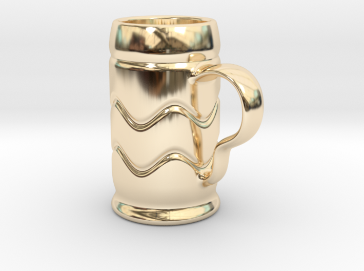 Beer Mug Keychain 3d printed