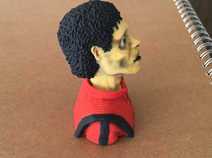 Michael Jackson Thriller Caricature Bust 3d printed 