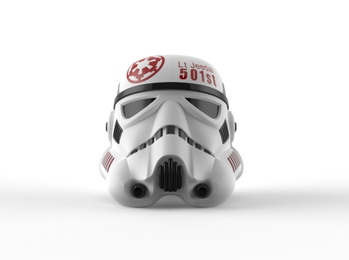 Lt. Jeedai 501st Stormtrooper Helmet 3d printed