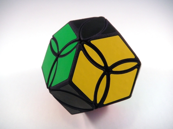 Poison Ivy Octahedron Puzzle 3d printed Solved