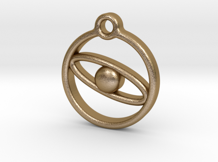 Planet necklace 3d printed
