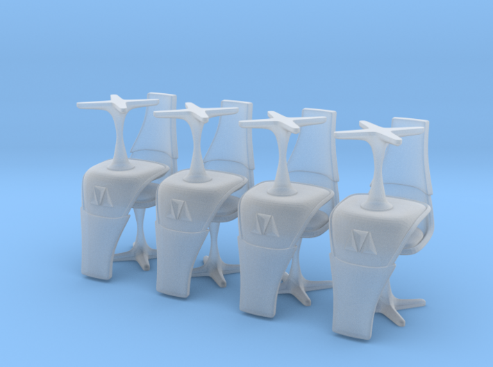 TOS Burke Chair Ver. 2 1:72 Thin -8 3d printed
