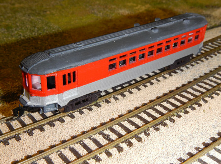 CNSM 251 Silverliner Combine 3d printed Painted model