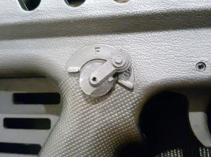 Thumbpin: Bevel base, Right-side - Tavor Safety 3d printed 