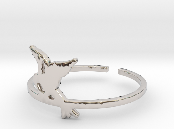 Bird Ring Design Ring Size 8 3d printed