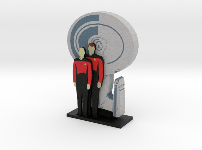 Enterprise: Picard and Riker = DESKAPADES = 3d printed