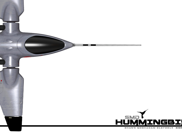 Hummingbird Spaceship Toy 3d printed 