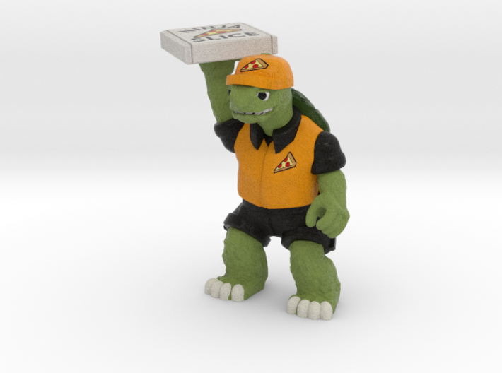 Day-Job Tortoise, Food Service (Sandstone) 3d printed
