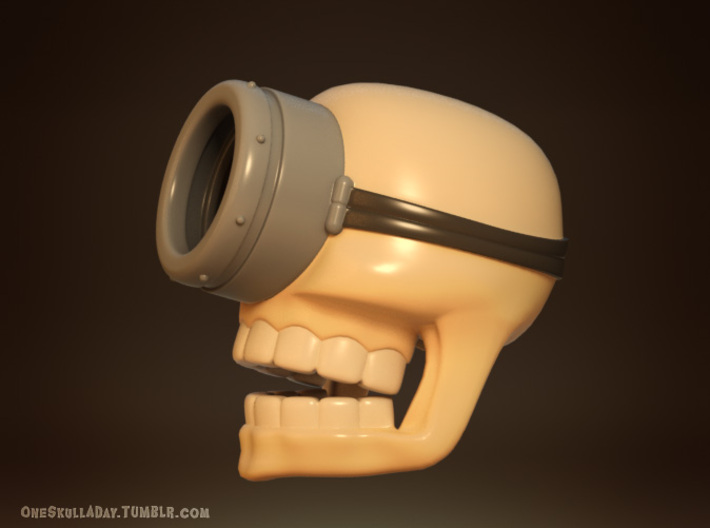 Minion Skull 3d printed 