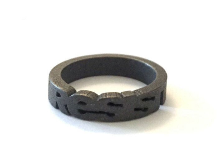 Unisex Steel Resist Ring 3d printed