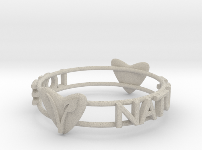 Love Nature Vegan Bracelet 3d printed